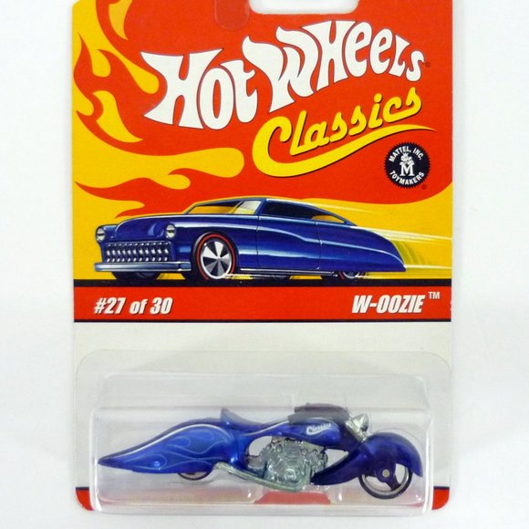 Hot Wheels W-Oozie Classics Series 2 #27 of 30 Blue Die-Cast Motorcycle 2006 - Picture 1 of 1